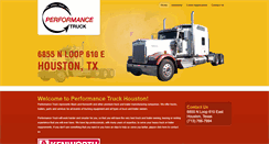 Desktop Screenshot of performancetruckhouston.com