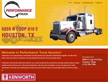 Tablet Screenshot of performancetruckhouston.com